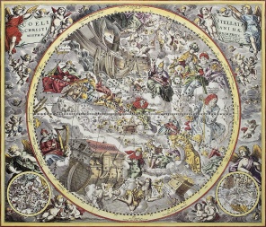 Небесная карта из атласа Целестис