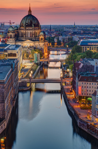 Берлинские мосты на закате