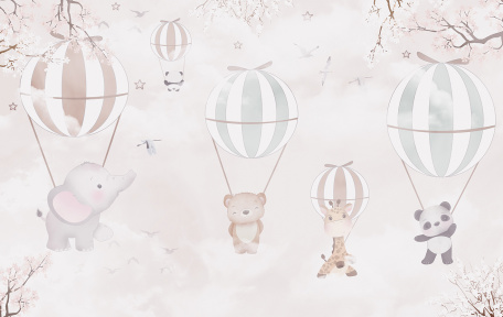 Воздушные шары со зверятами
