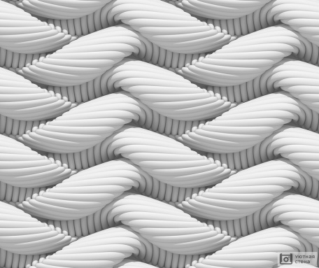 Белое плетение 3D