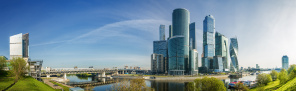 Яркая панорама Москва-Сити