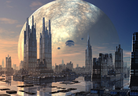 Город будущего на чужой планете