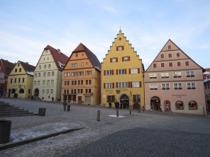 Цветные домики Ротенбурга. Германия