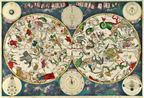 Карта созвездий. 1670 год