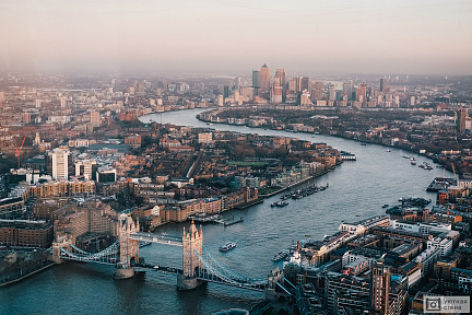 Фотообои Река Темза в Лондоне и Тауэрский мост
