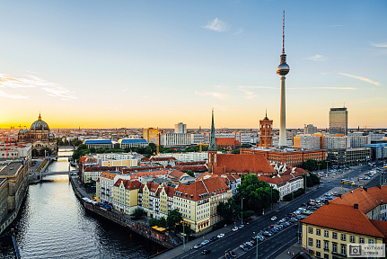 Панорама с берлинской телебашней
