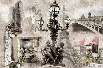 Фотообои Зарисовки о Париже