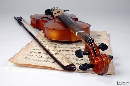 Скрипка и старинные ноты
