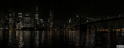Фотообои Панорама Ночного Манхэттена
