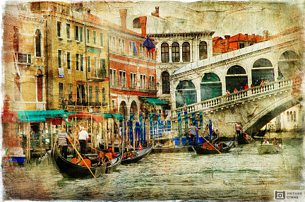 Фотообои Удивительная Венеция в стиле арт