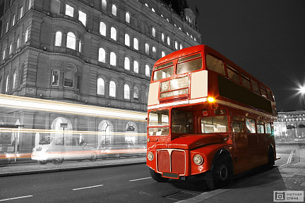 Фотообои Старинный двухэтажный автобус Лондона
