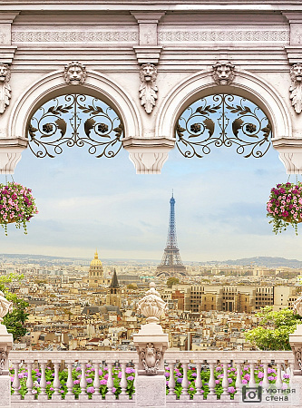 Фотообои Романтический вид на Париж
