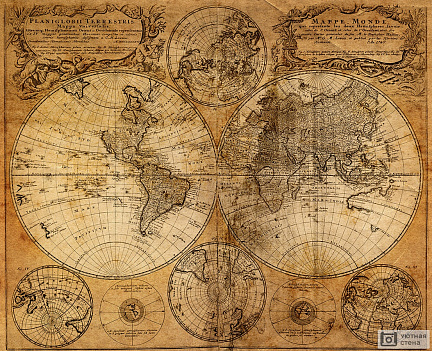 Старая карта 1746 года
