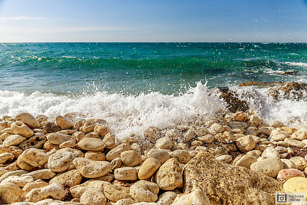 Фотообои Брызги волн Черного моря