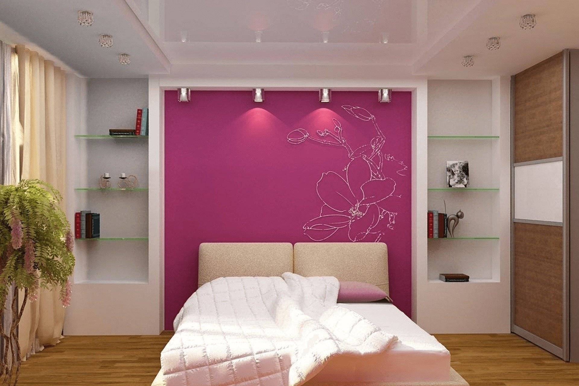 Как красиво и практично оформить стены в спальне: идеи и советы