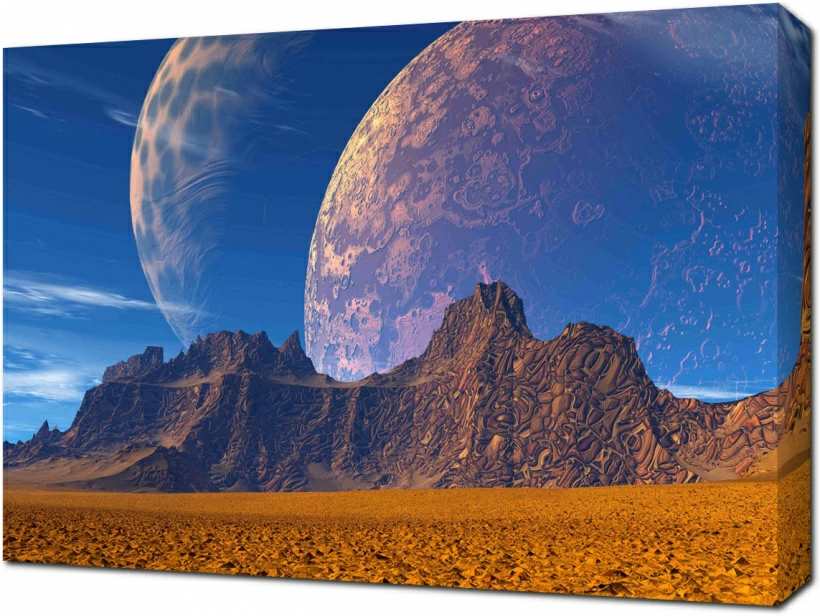 Фантастический пейзаж из космоса