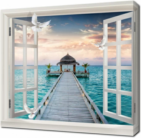 3D окно к морю