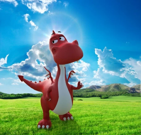 Дракон гуляющий по полю