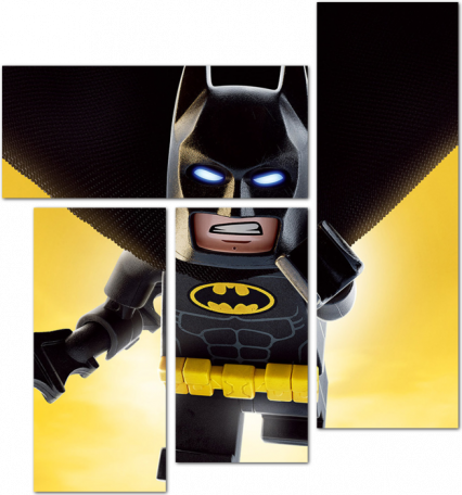 Лего. Бэтмен на желтом фоне
