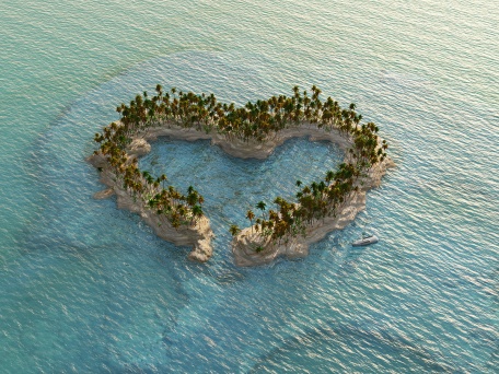 Райский остров сердцем