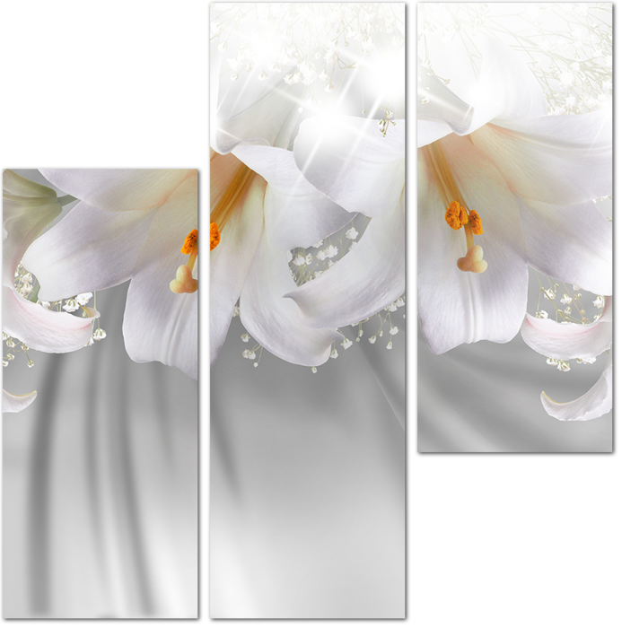 Свадебные лепестки лилий