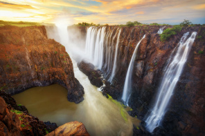 Водопад Виктория в Замбии