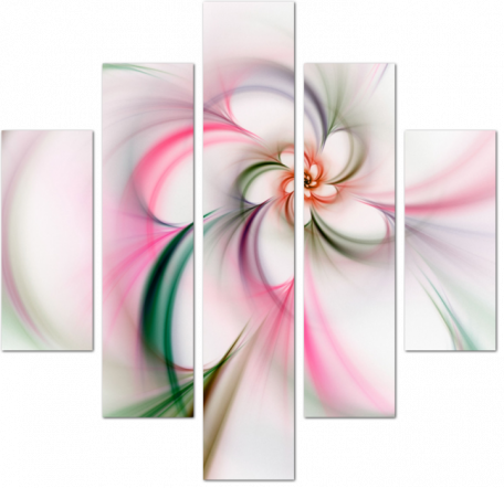 Абстрактный фон с фрактальным цветком