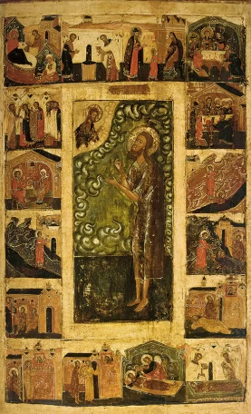 Св. Алексей Человек Божий с житием, ок.1650 г.