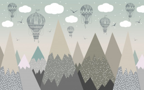 Воздушные шары в горах