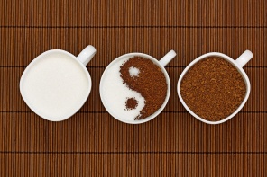 Кофе с молоком Инь-Янь