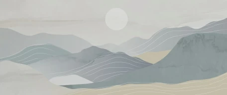 Пепельные силуэты гор