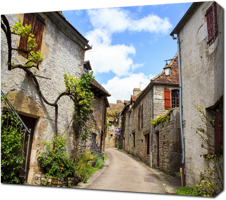Улочка деревни Лубрессак. Франция