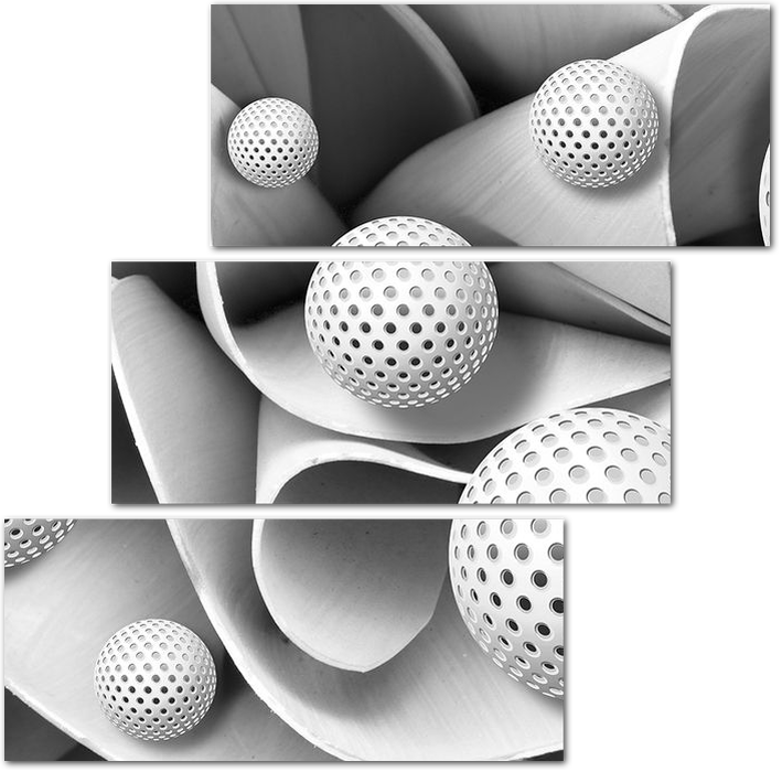 Шары в объемных складках