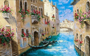 Улочки Венеции красками