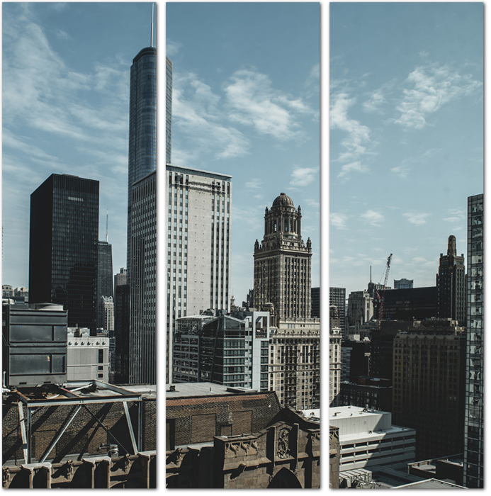 Виды на небоскребы Чикаго