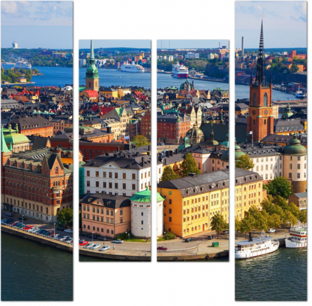 Панорама Стокгольма. Швеция