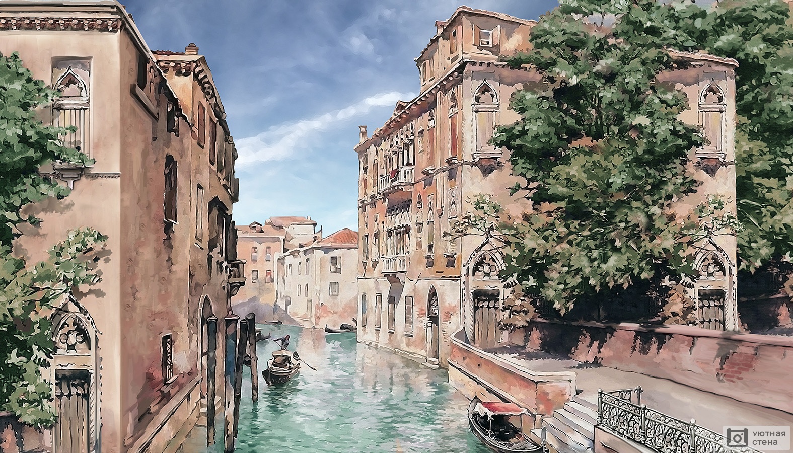 Нарисованный канал Венеции