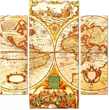Античная карта мира