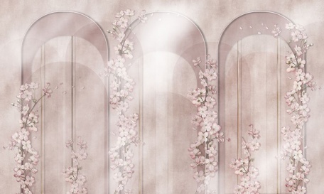 Нежные розовые арки с цветами