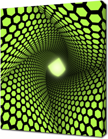 Зеленый туннель 3D