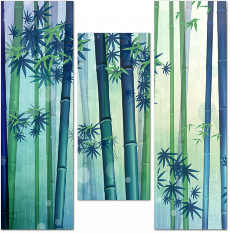 Бамбук в синеве