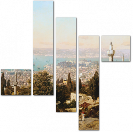 Фреска городской панорамы