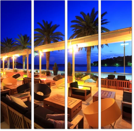 Терраса отеля Dorado Beach. Пуэрто-Рико