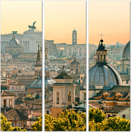 Вид на Рим из Кастель Сант-Анджело, Италия