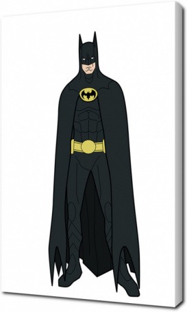 Бэтмен из мультфильма в чёрном костюме