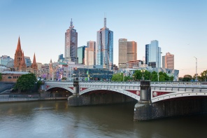 Мост Принцессы через Ярру. Мельбурн. Австралия