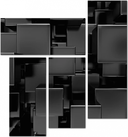 Черные кубы 3D