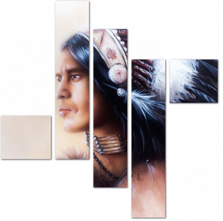 Молодой индейский воин