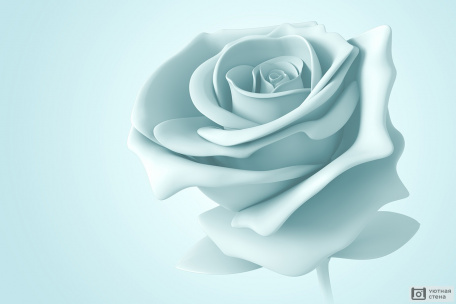 Нежная роза 3D