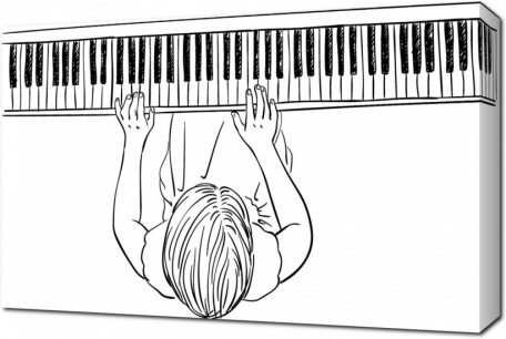 Девочка за пианино